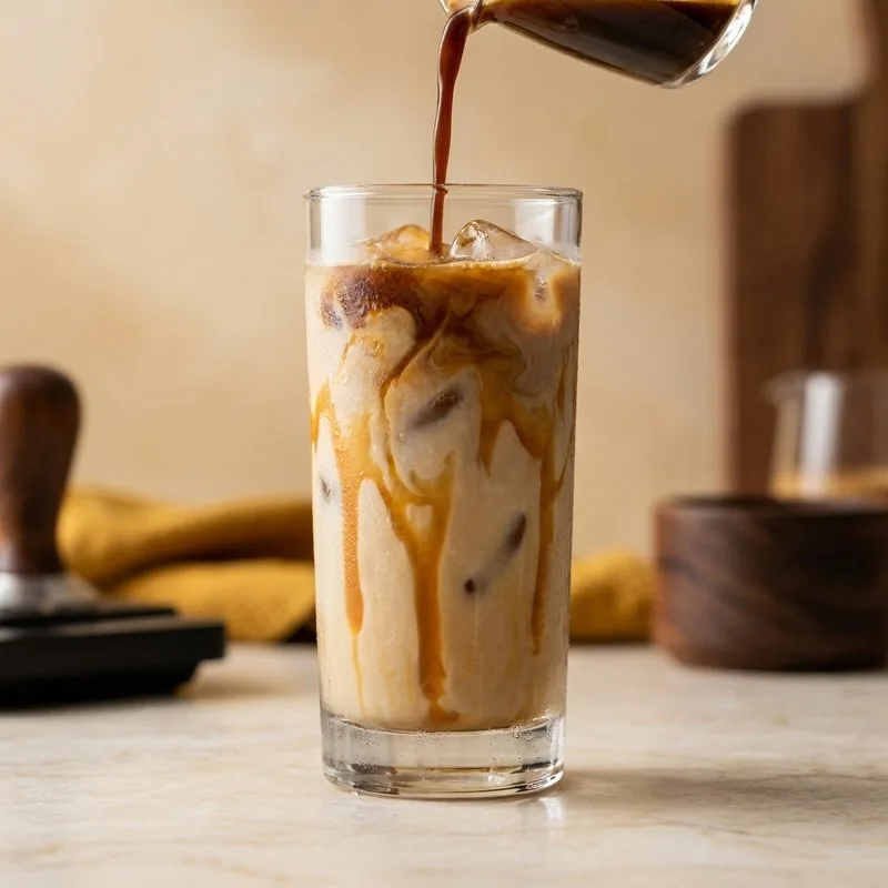 Iced coffee bij Kafeïno Antwerpen